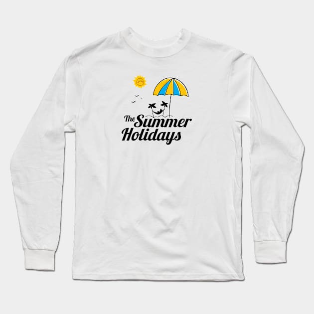 Summer Holiday Umbrella Long Sleeve T-Shirt by Minor Design